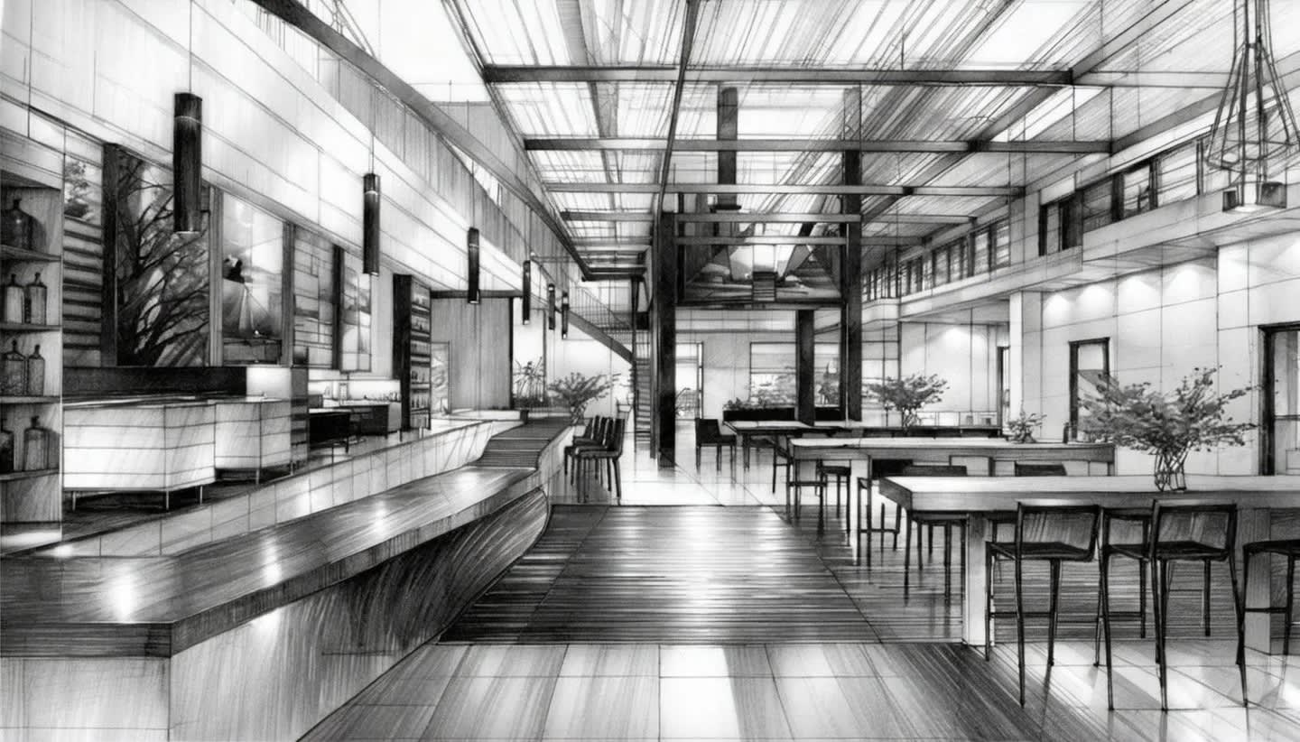 5_black_pencil_architecture_sketch_Pencil