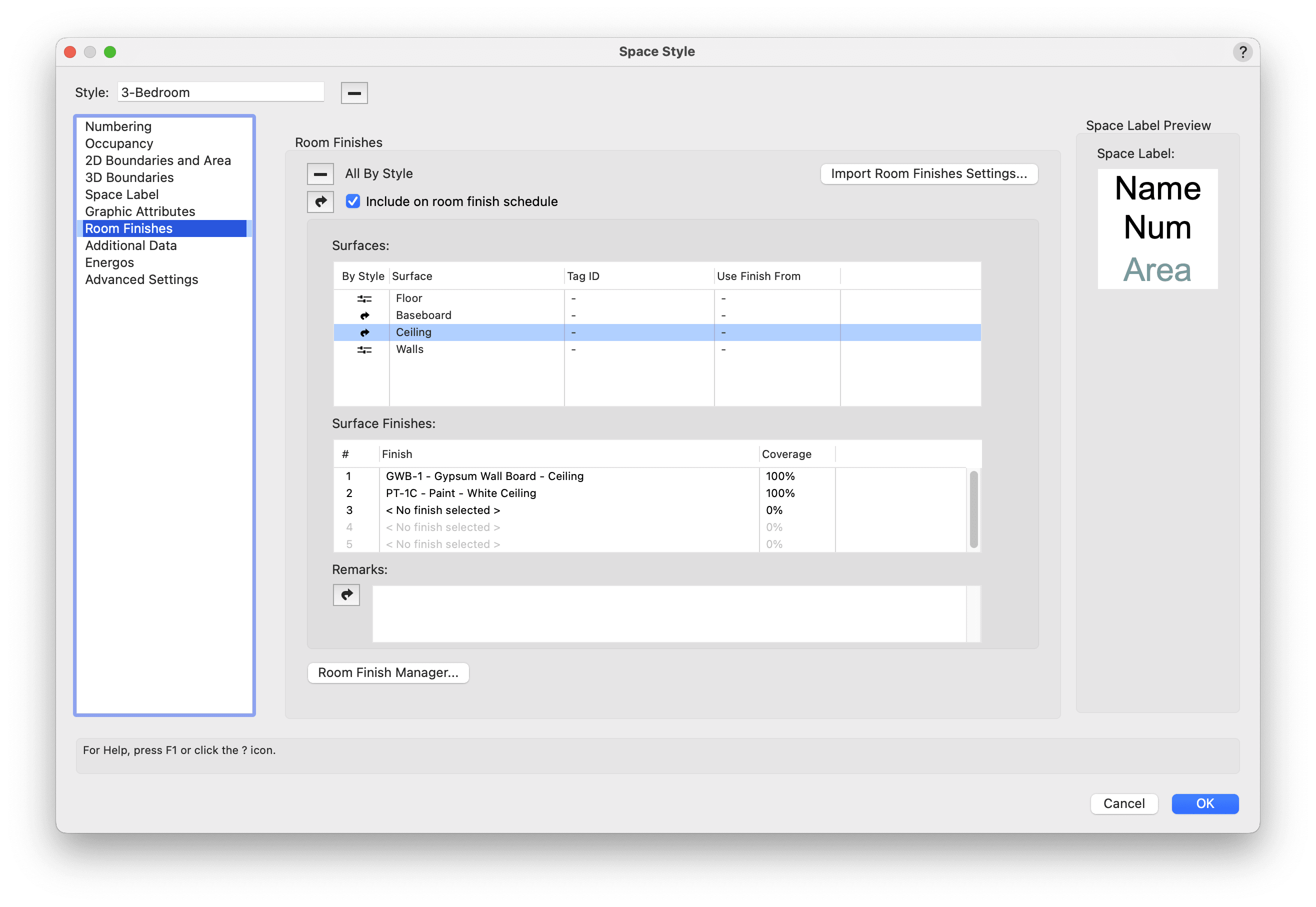space style vectorworks architect