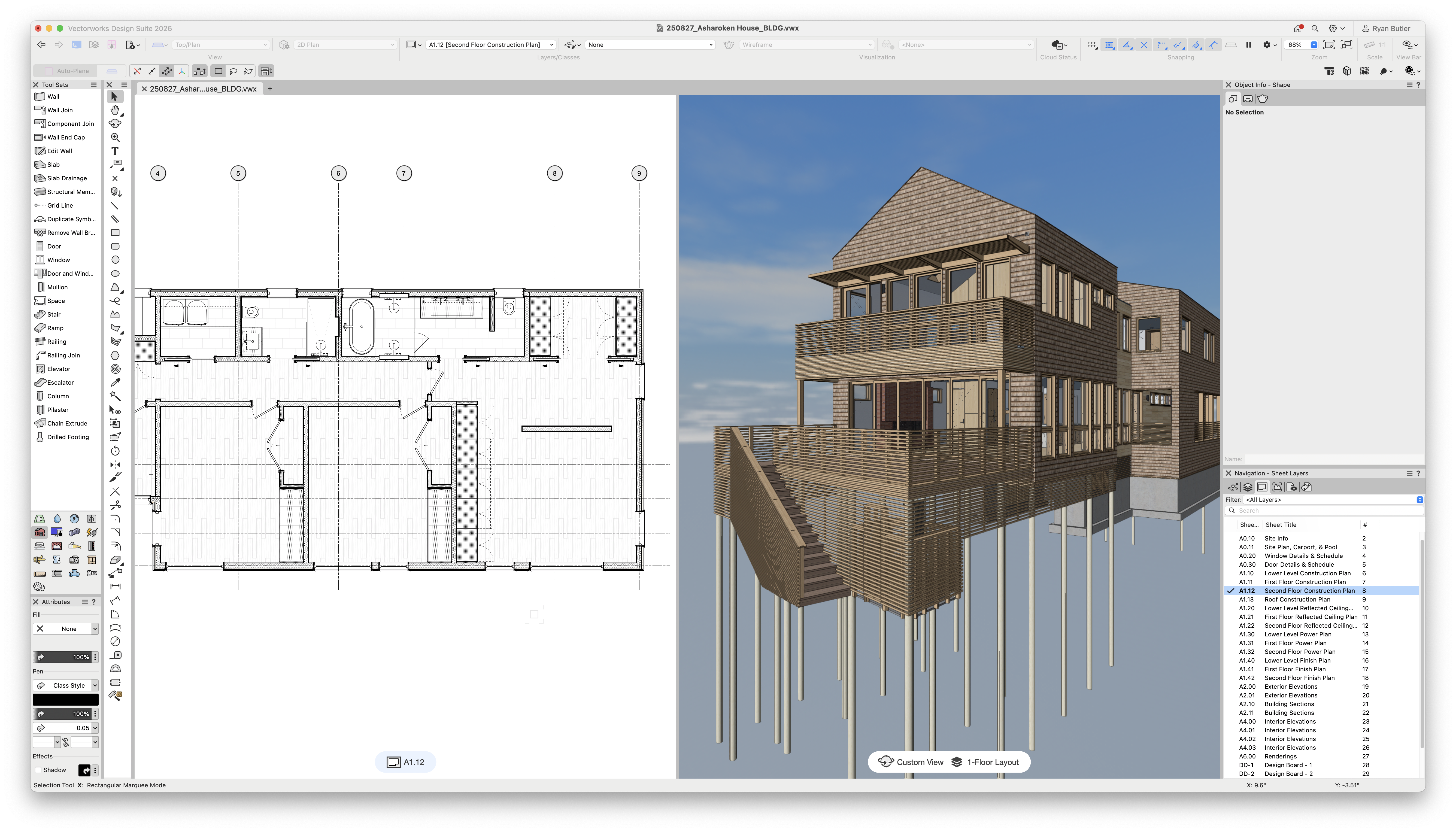schematic design 2D and 3D