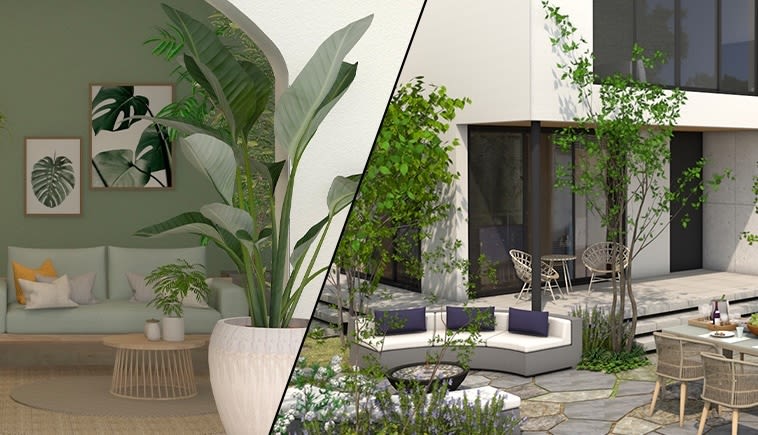 image showing plants from Vectorworks Material Collection 