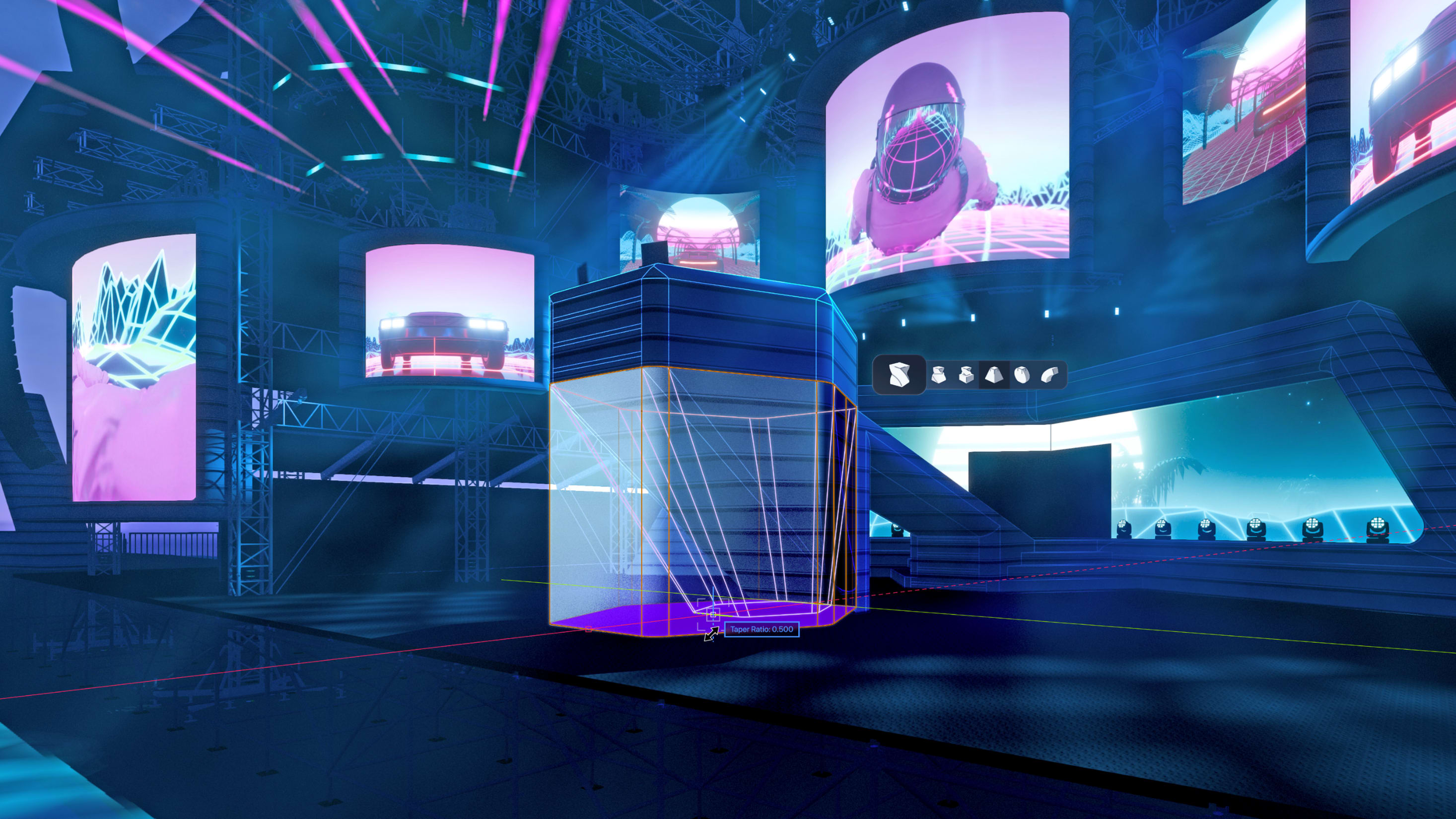 Freeform, Aspect Ratio, and Builder video walls