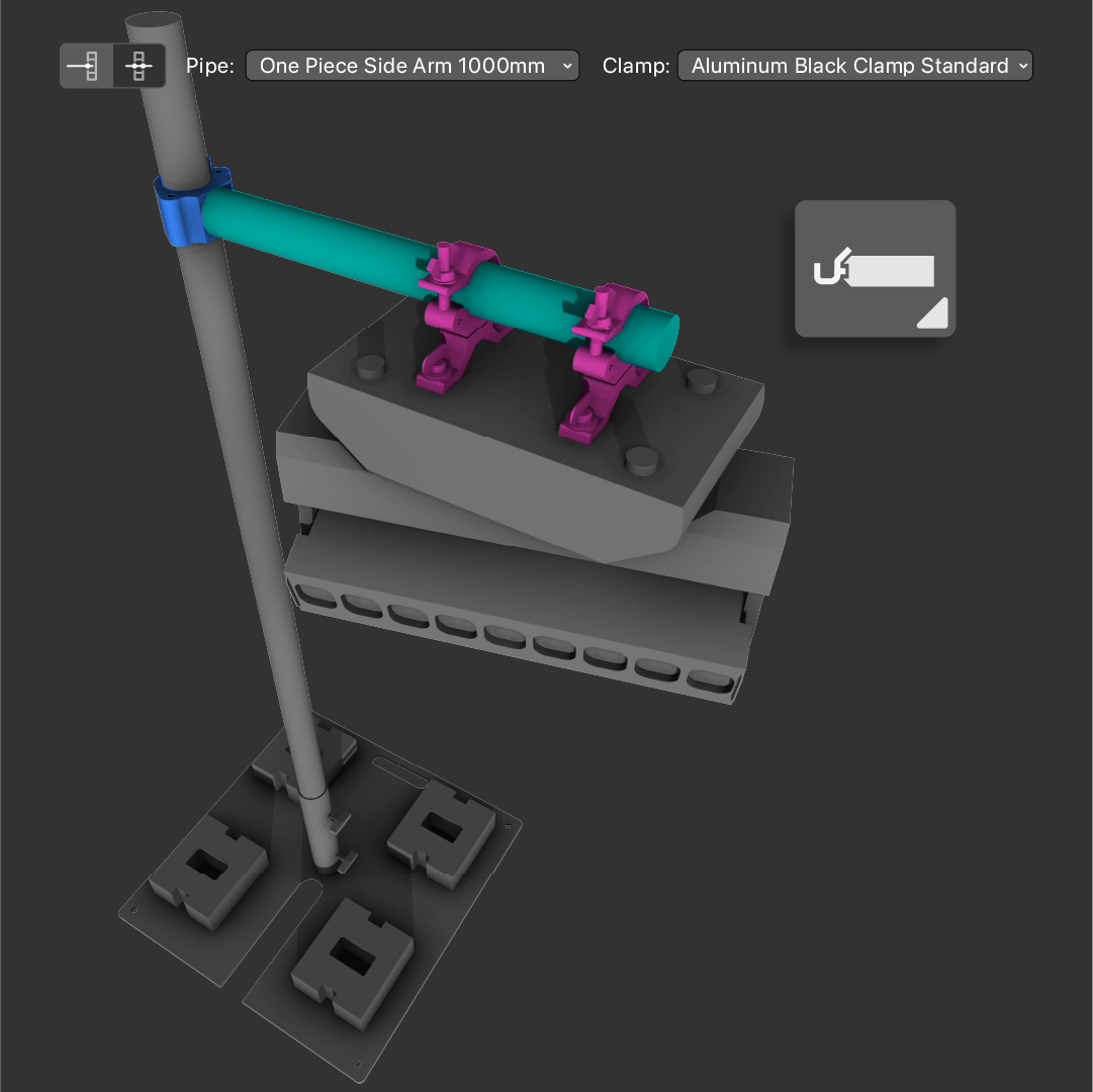 Clamps and Side Arms