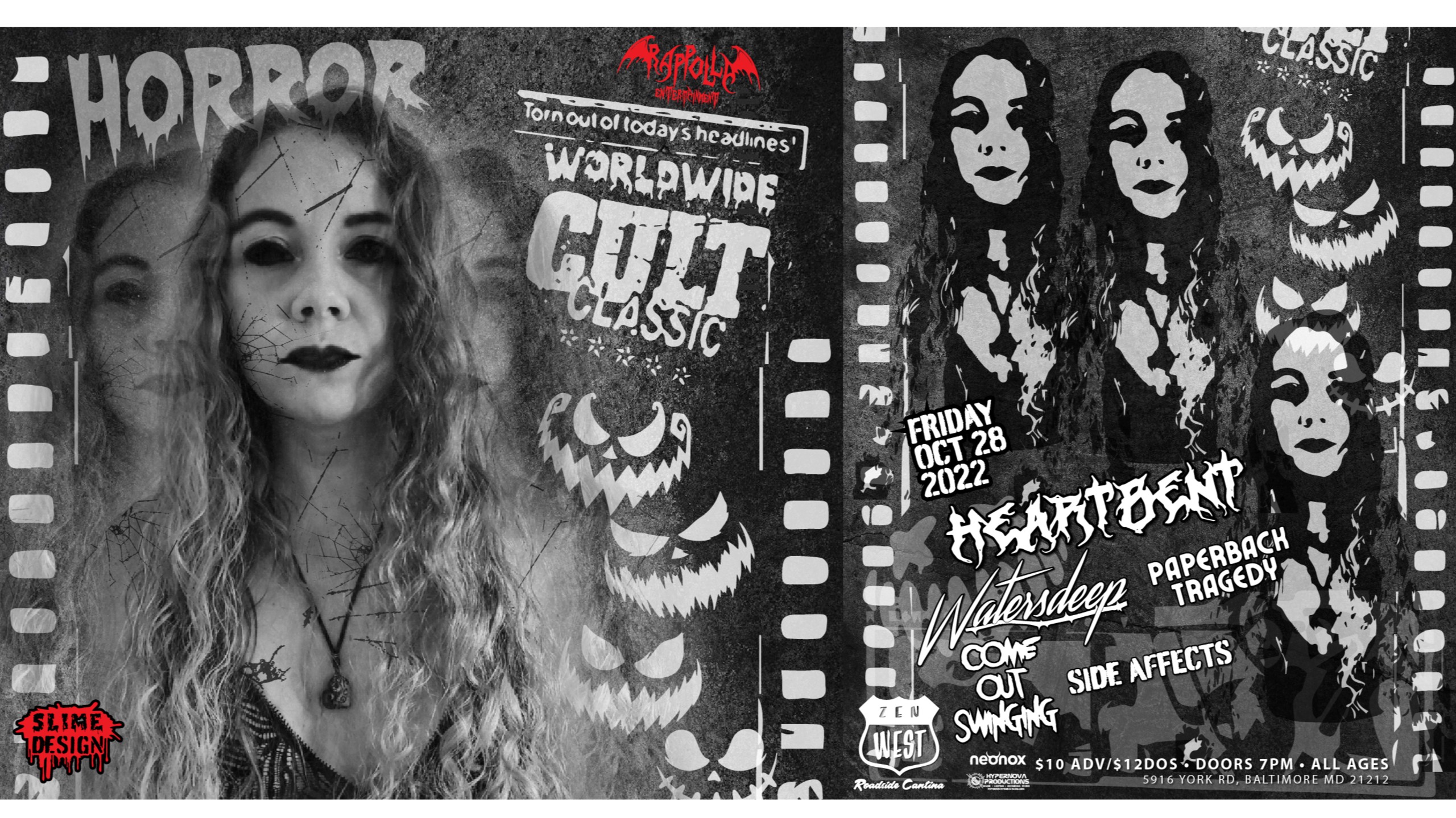 Rappolla Entertainment Spooktacular: Heartbent, Watersdeep, Paperback Trage