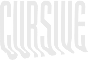 Cursive logo