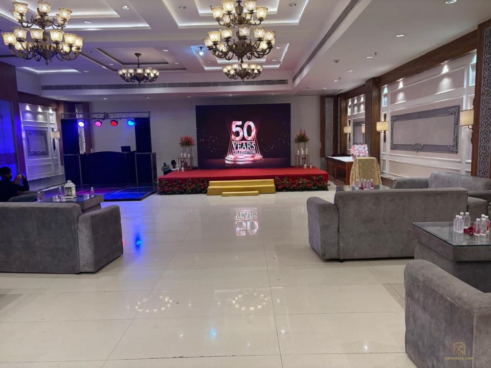 Birthday celebration stage in the event room