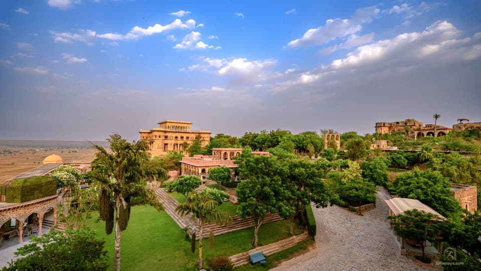Tijara Fort-Palace and its terraced gardens