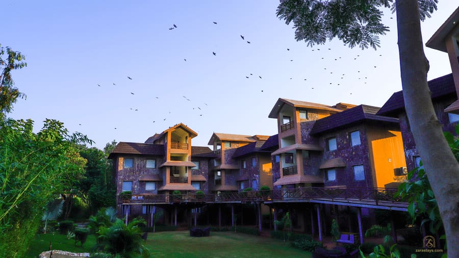 Guest buildings in landscaped grounds at The Baagh Ananta Elite