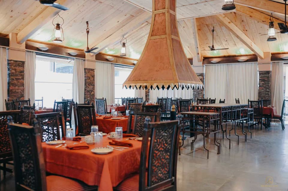 The restaurant interior at The Aodhi