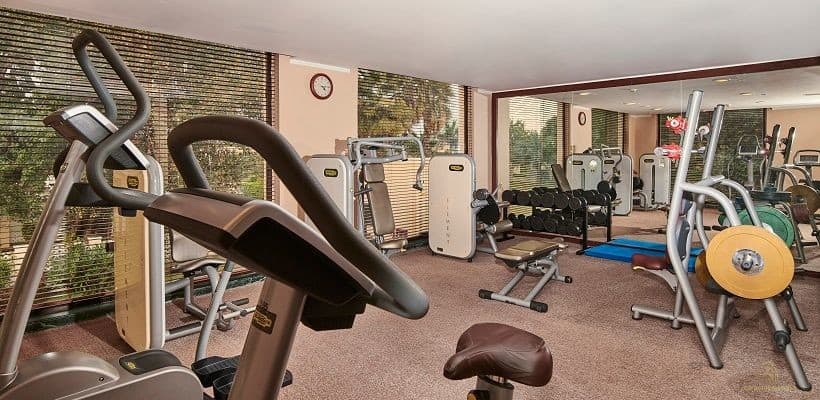 Equipment in the fitness room at The LaLiT Temple View