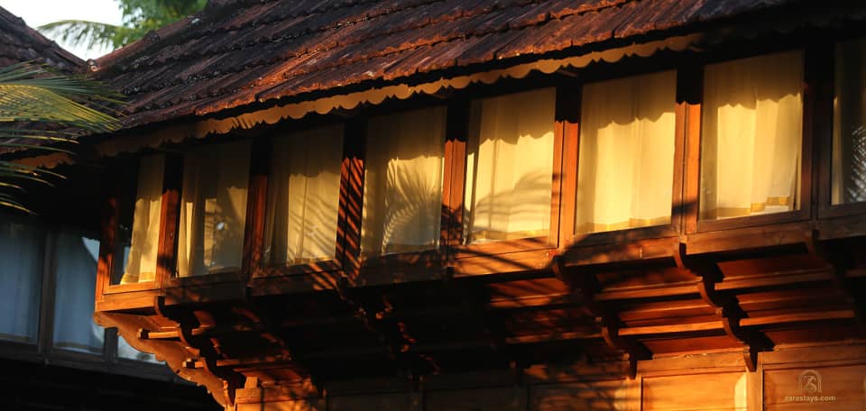 Traditional timber architecture at Coconut Lagoon