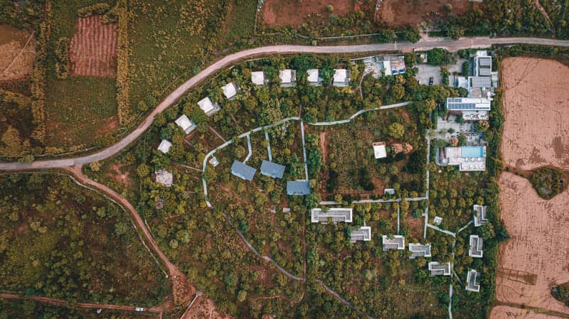 Utsav Camp Sariska among trees and garden plots