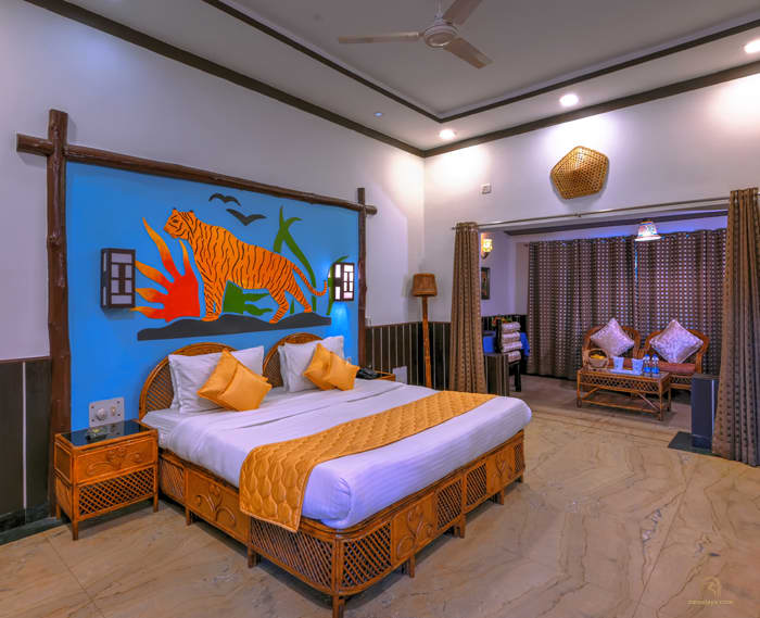 A double bedroom at Nature Heritage Resort