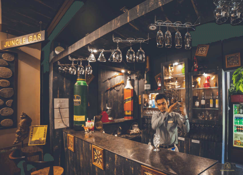 The Jungle Bar at Tathastu Pench