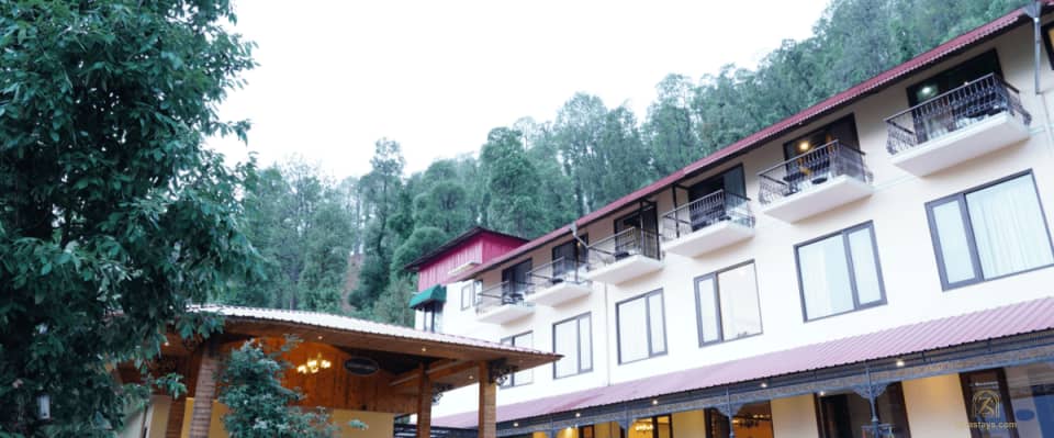 Rooms among the trees at The Fern Hillside Resort Bhimtal