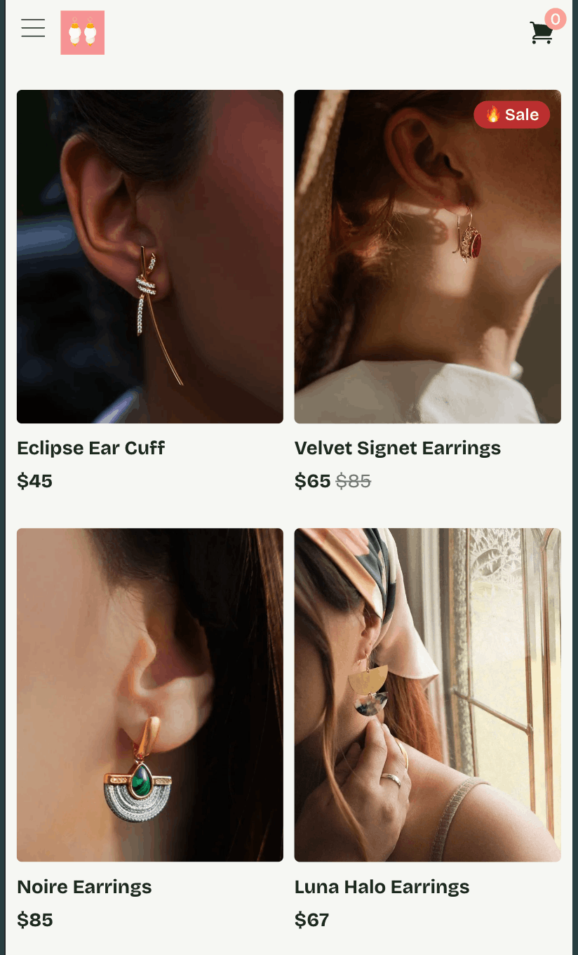 Sample of good product images added to a Vendroad store