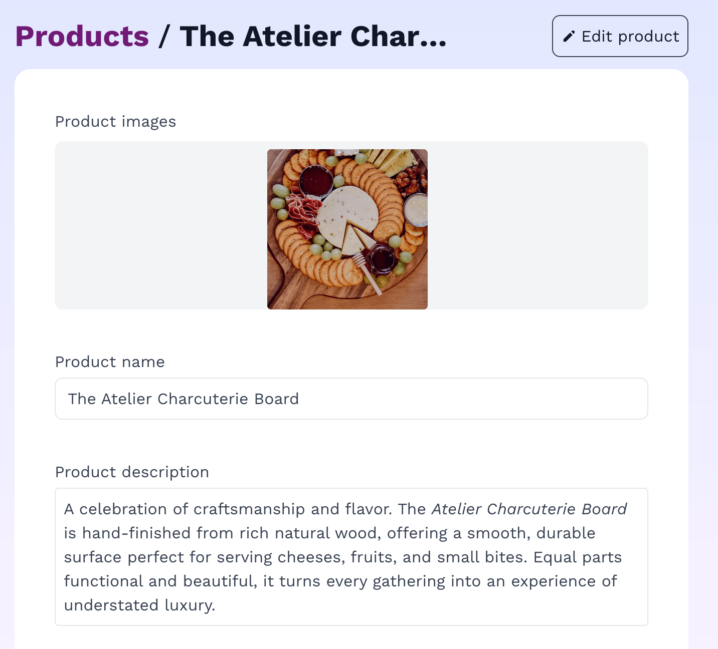 In every product creation on Vendroad, you can add your unique description