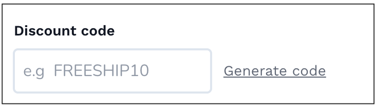 How to set discount code on Vendroad