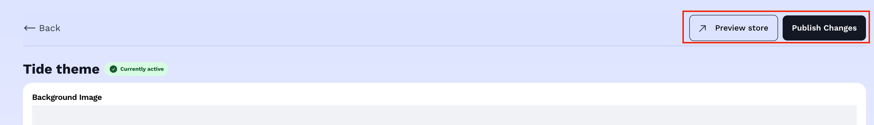 Easily preview and publish changes