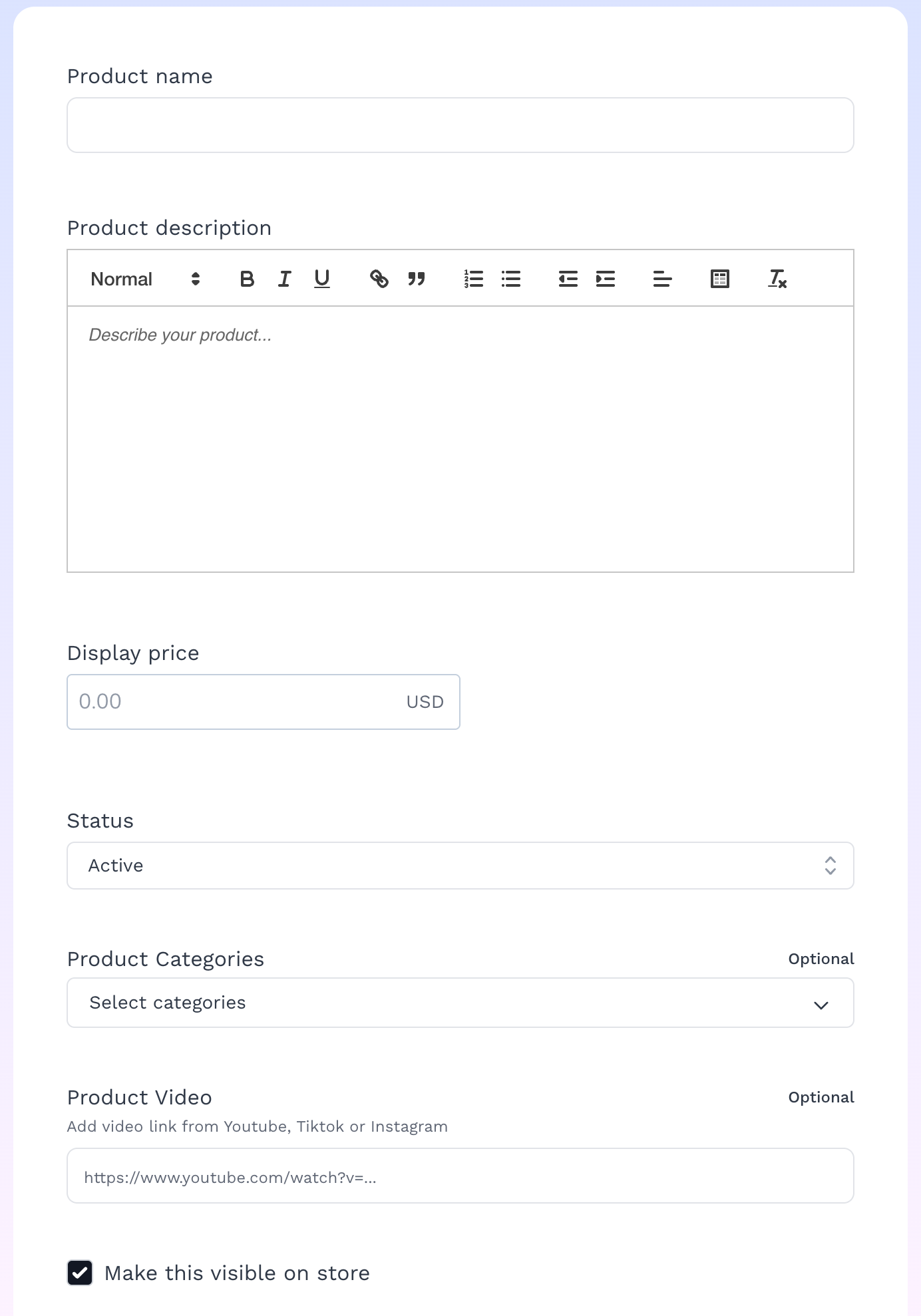 How to Add Your First Product on Vendroad