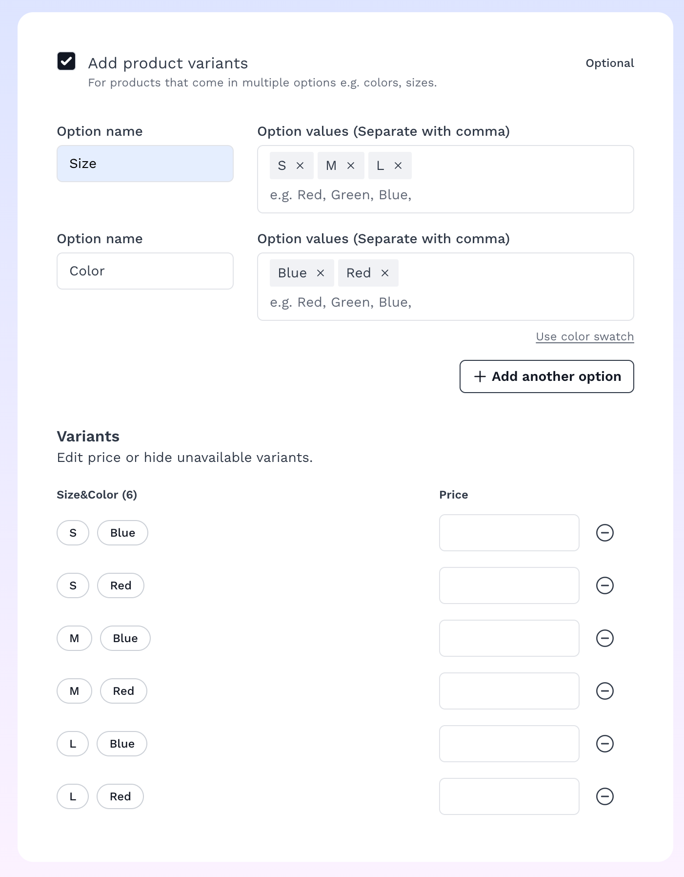 How to Add Product Variants On Vendroad  (with Examples)