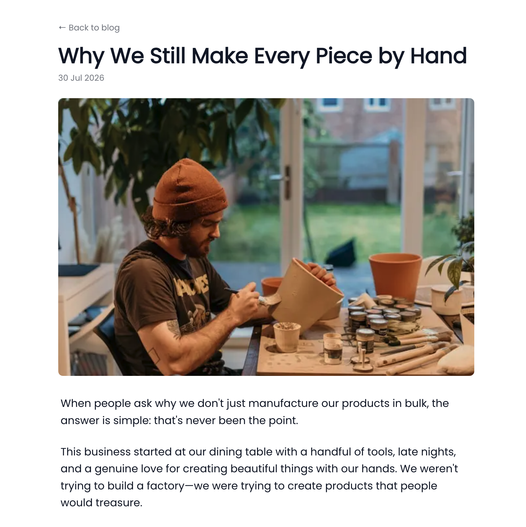 How your blog looks like