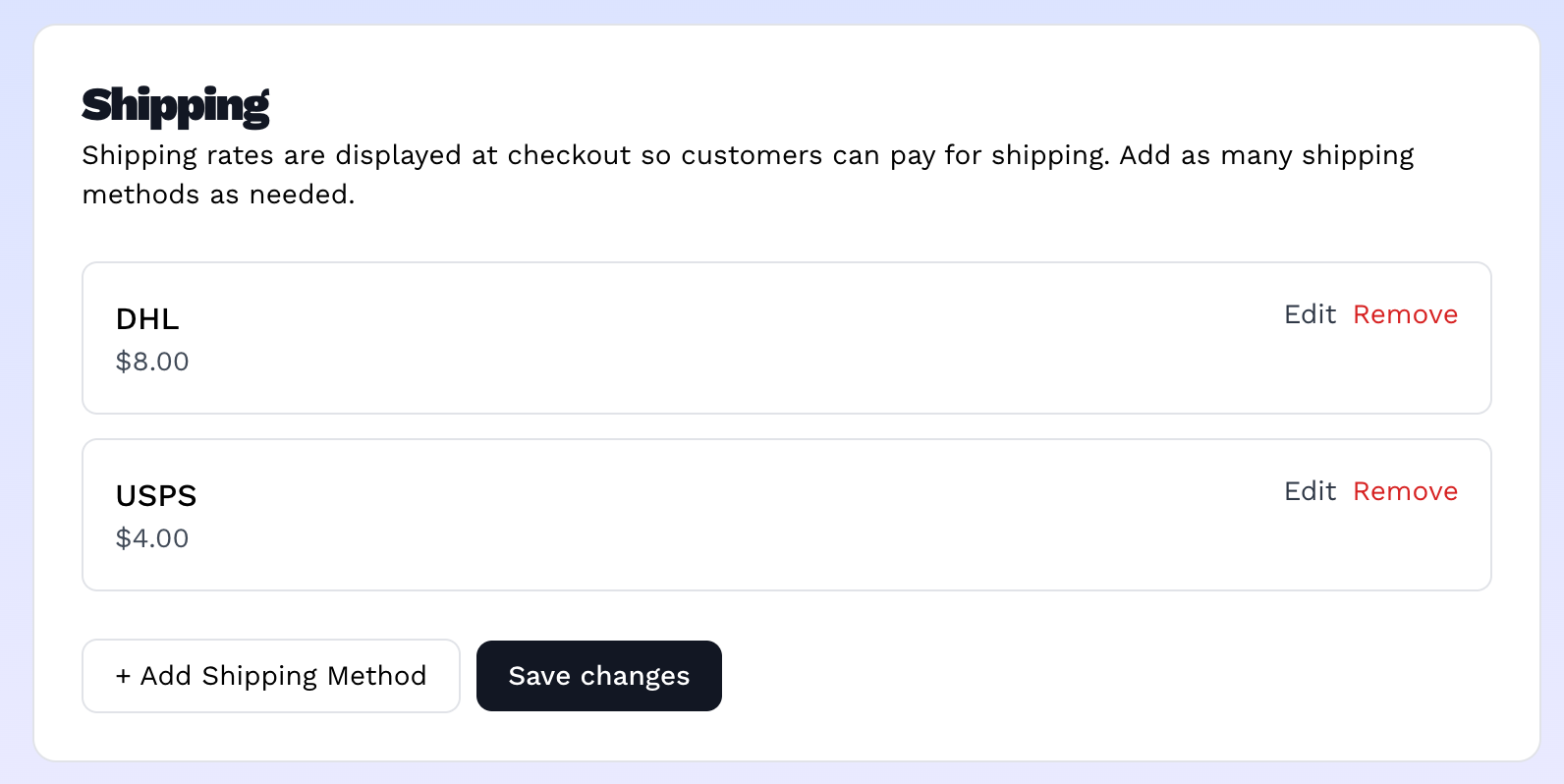 How to Set Shipping and Enable Pickup on Vendroad