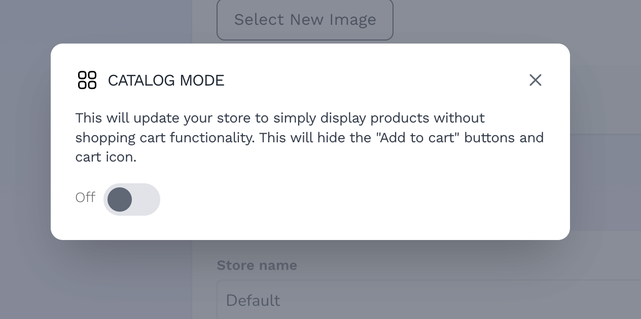 Catalog mode