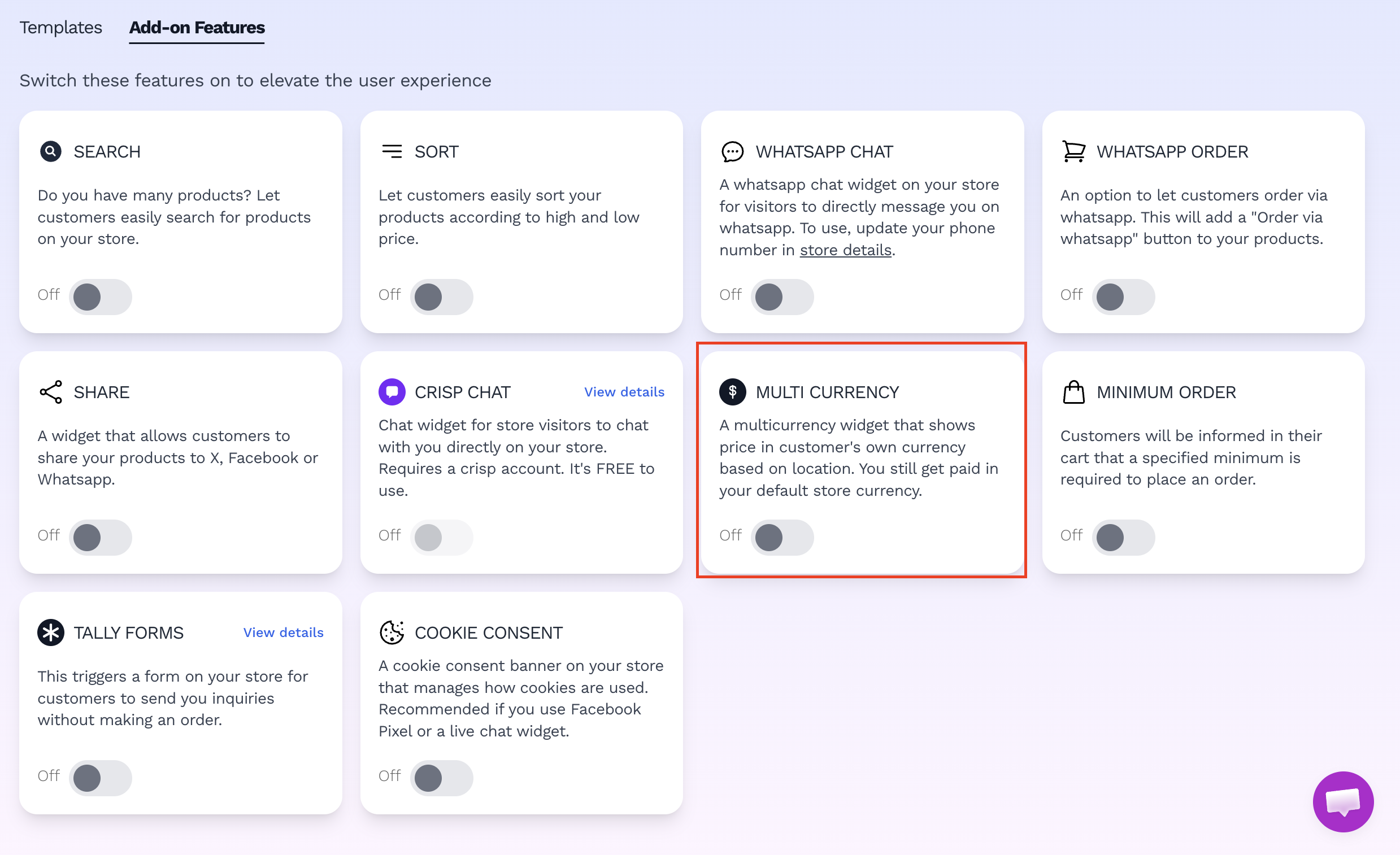 How to show the multicurrency widget on your vendroad store