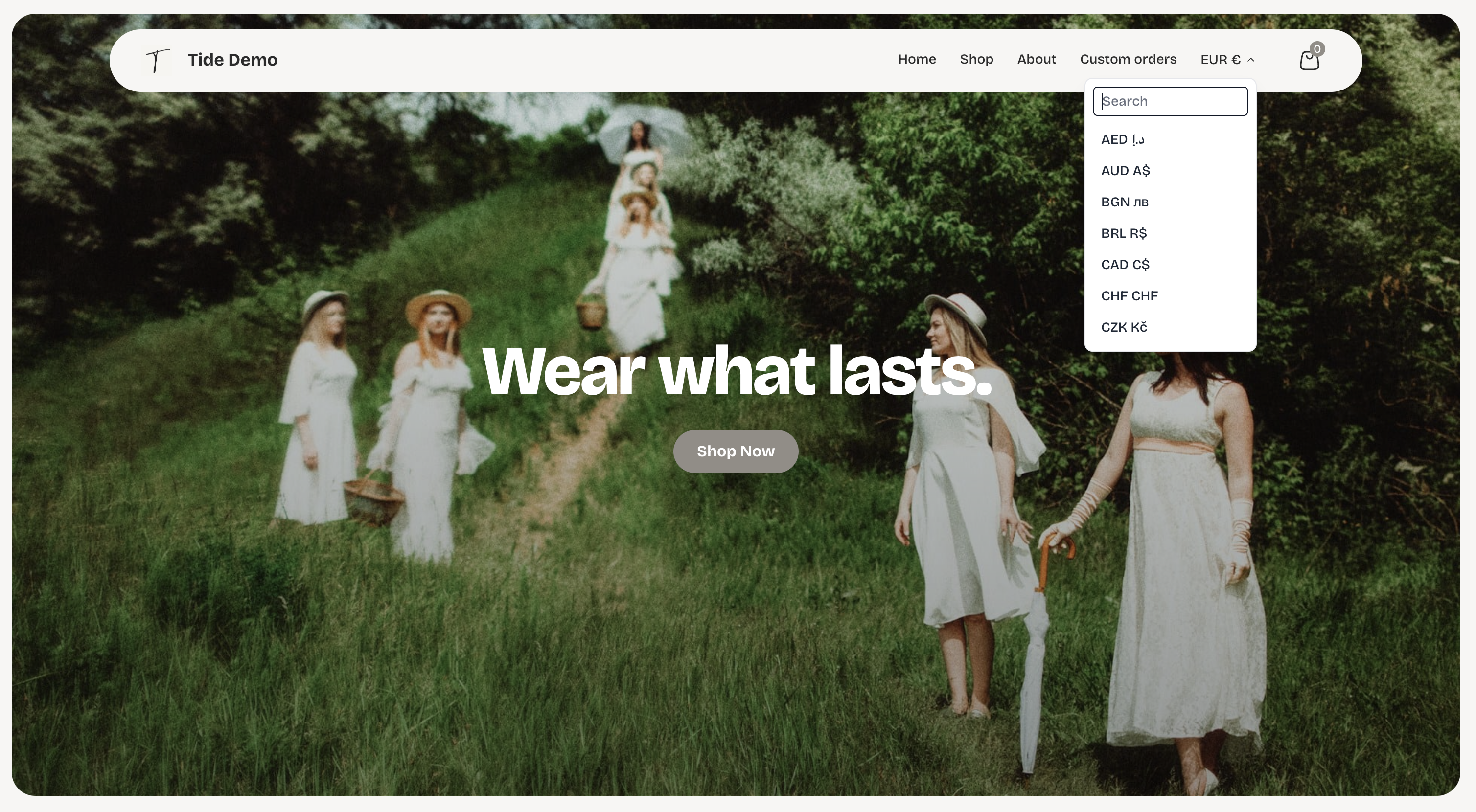 How to show the multicurrency widget on your store