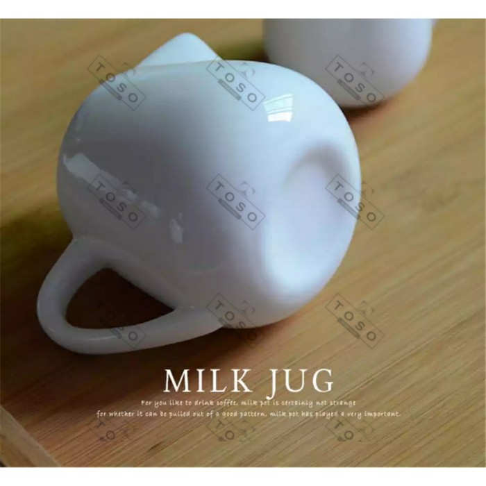 Jual Sugar Pot 120ml Creamer Ceramic Milk Jug Gelas Saji Susu Dan Gula Cair Di Seller Poppyy 0516