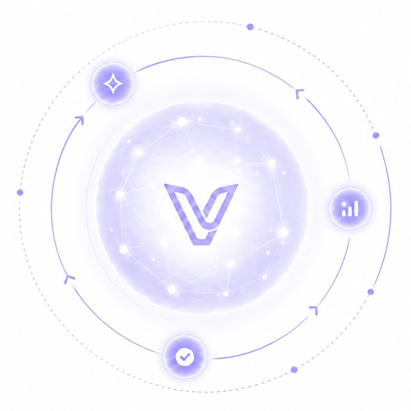 Ventos organizational brain — data sources flow into a unified knowledge layer
