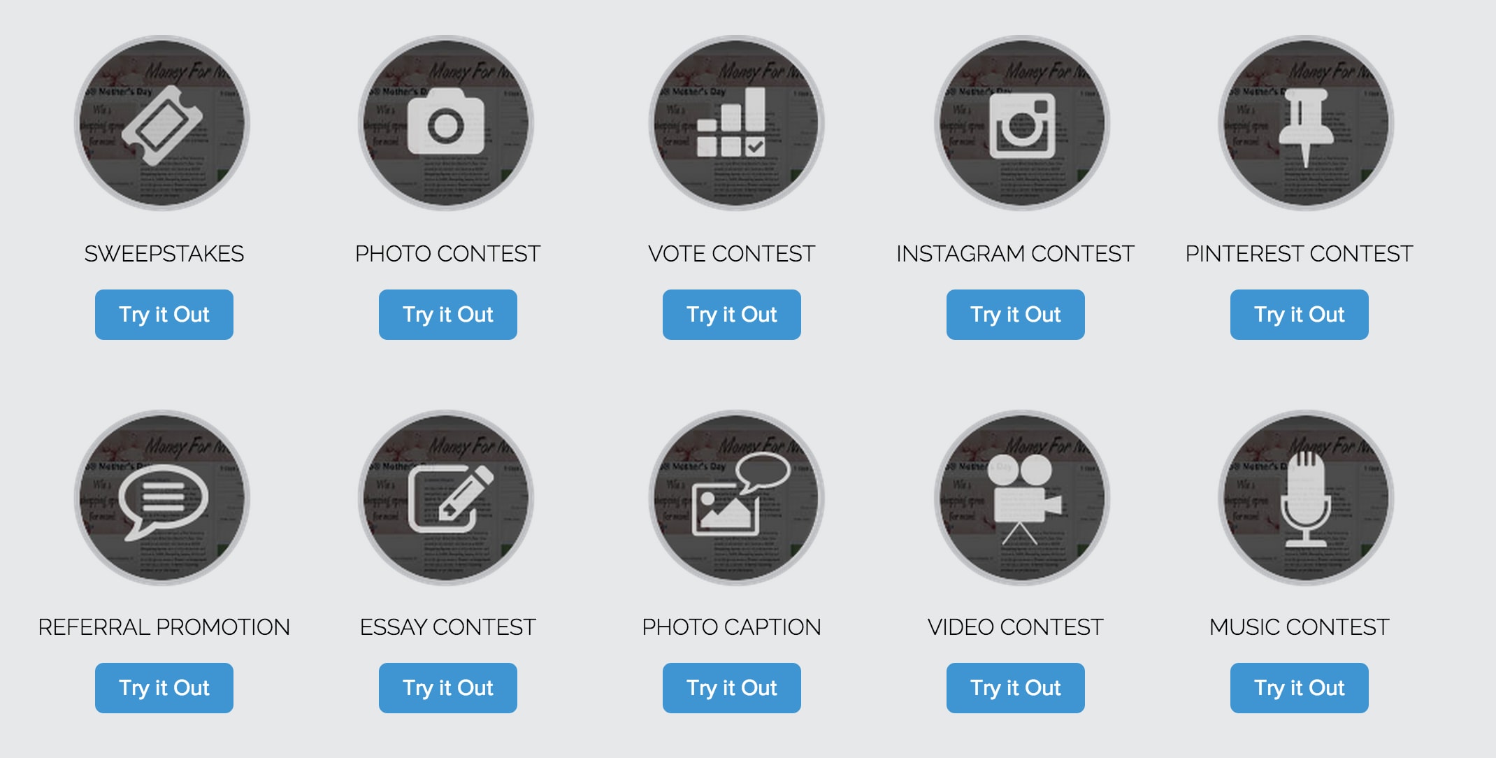 Different contest & promotions