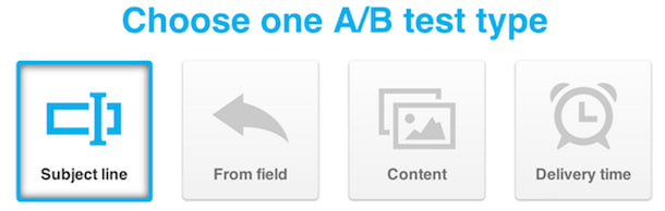 4 types of email AB test