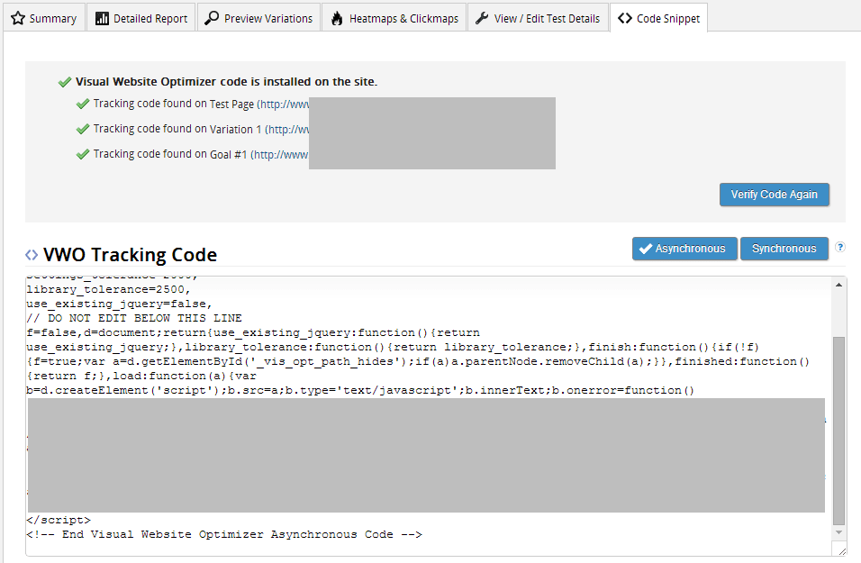 Tracking-Code-Report