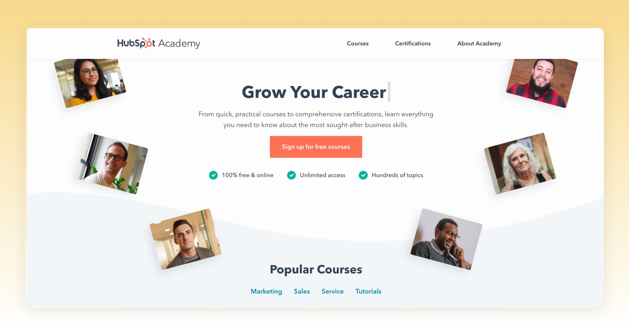HubSpot courses and certifications