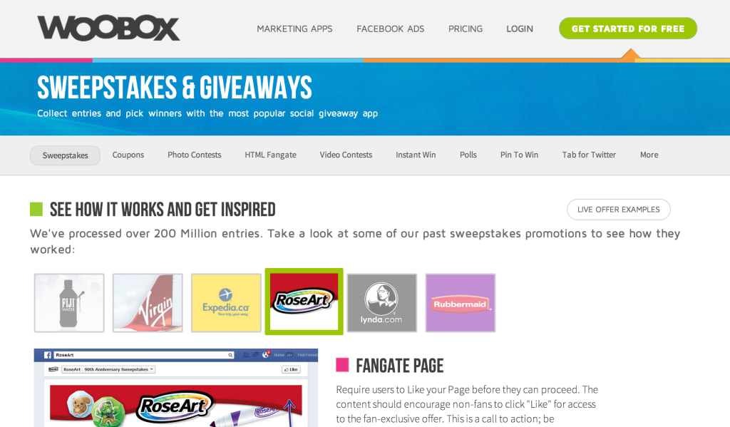 Woobox sweepstakes