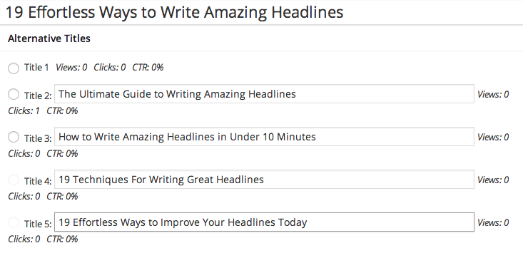 AB testing headlines