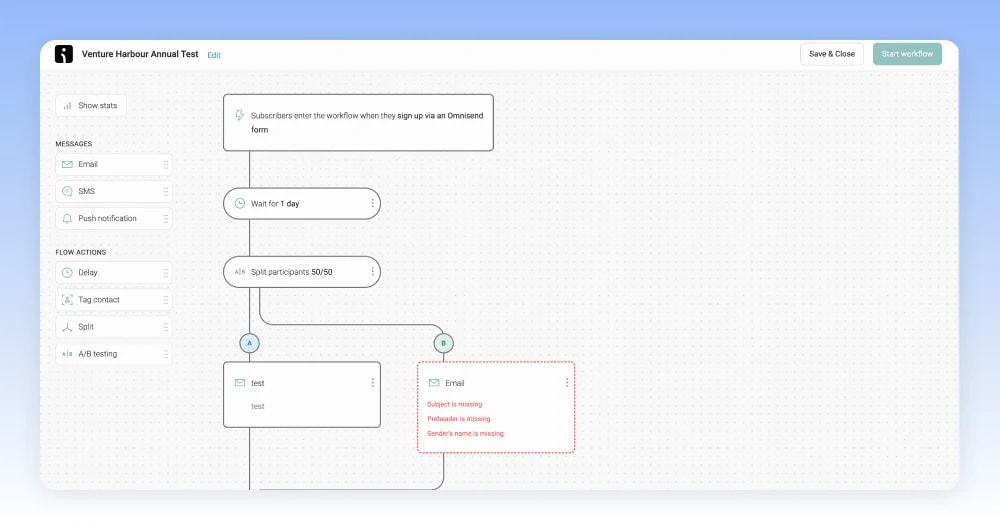 Omnisend automation sms and email marketing