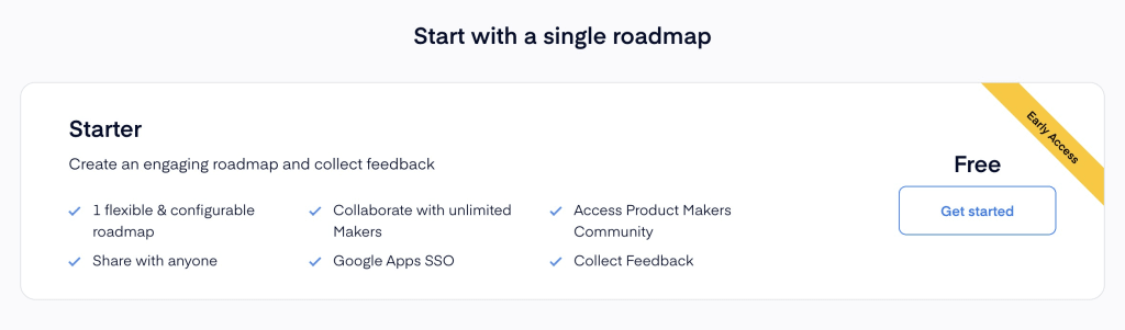 Productboard Starter pricing