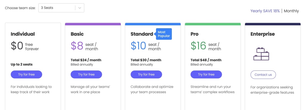 monday.com pricing