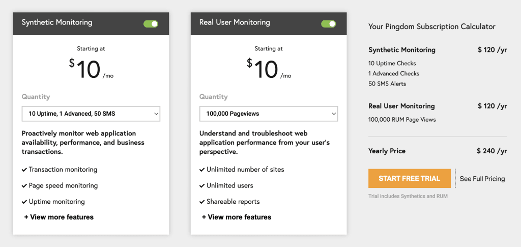 pingdom-pricing