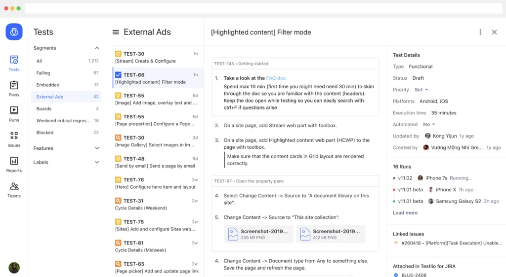 teslio-screenshot-qa-test-automation