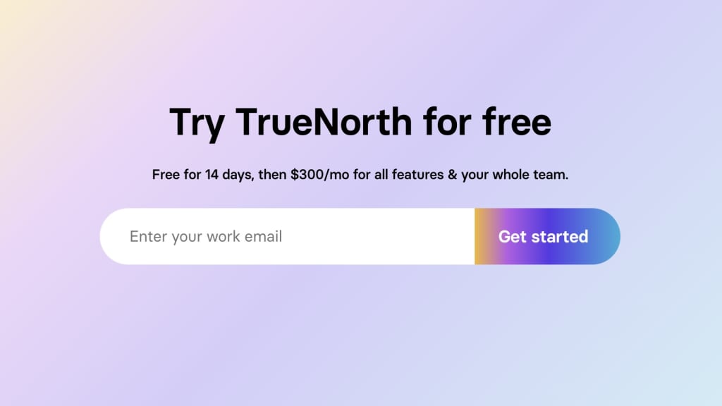 Image of TrueNorth's pricing information