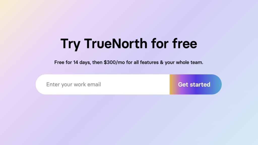 Image of TrueNorth pricing information