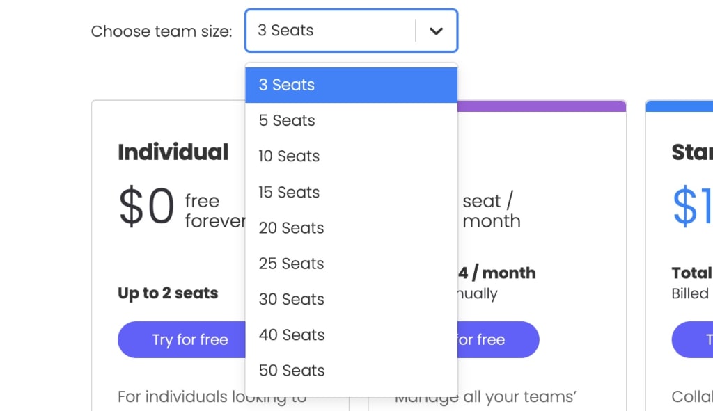 monday.com pricing seats