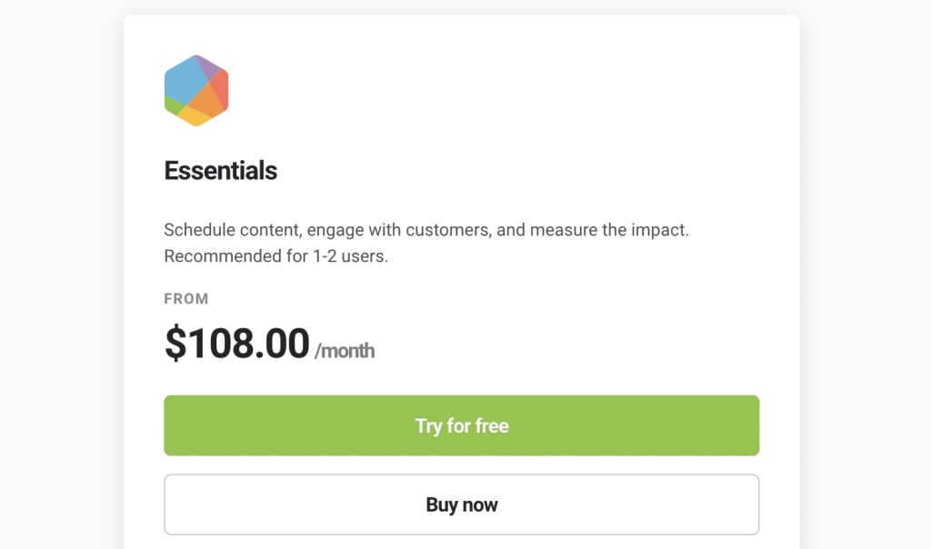 Brandwatch Essentials pricing