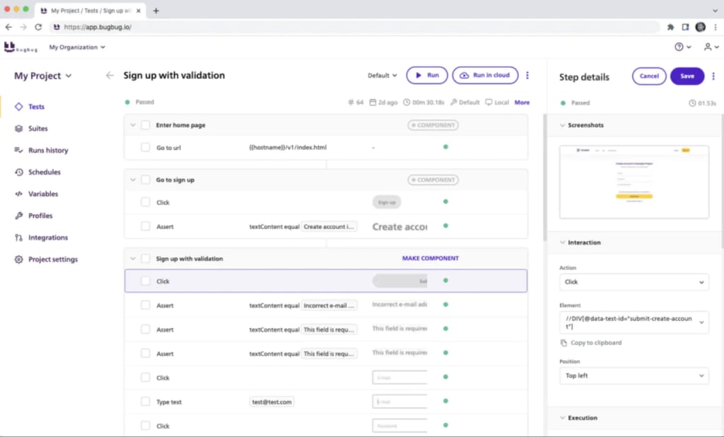 bugbug-screenshot-qa-test-automation