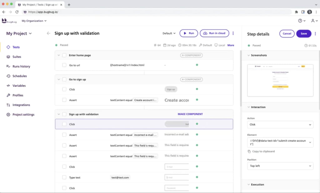 bugbug-screenshot-qa-test-automation