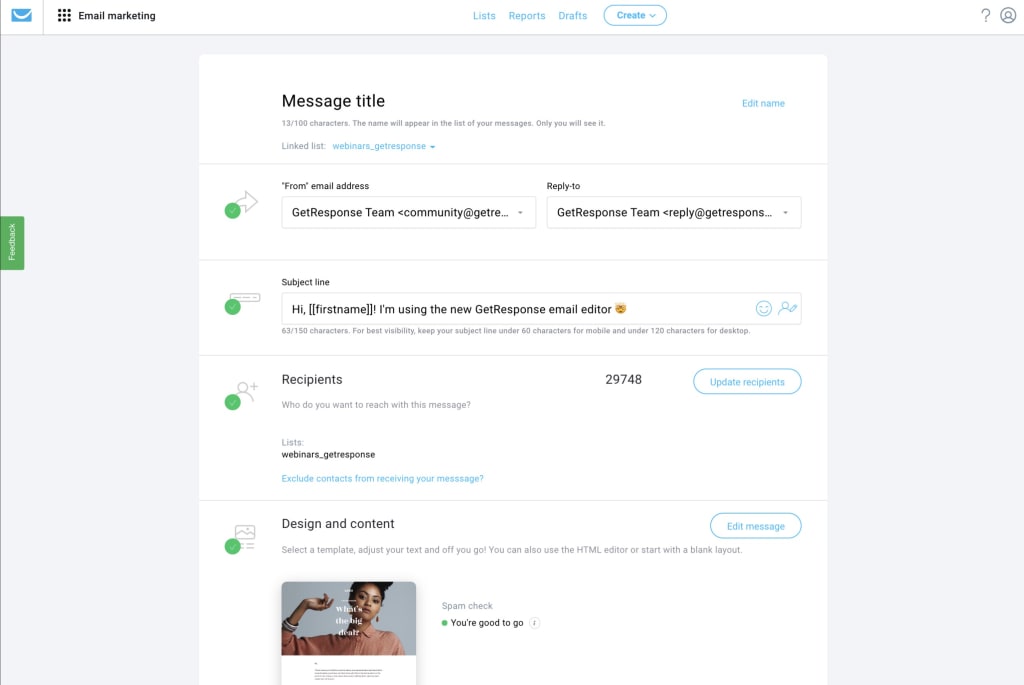 getresponse email marketing