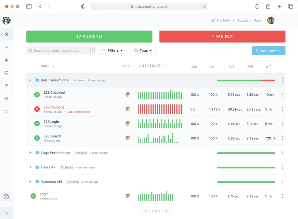 checkly-website-app-monitoring-tool